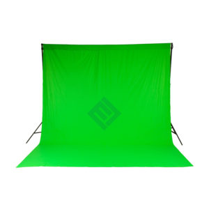 Fondo chromakey cortina verde 3 x 3.5M